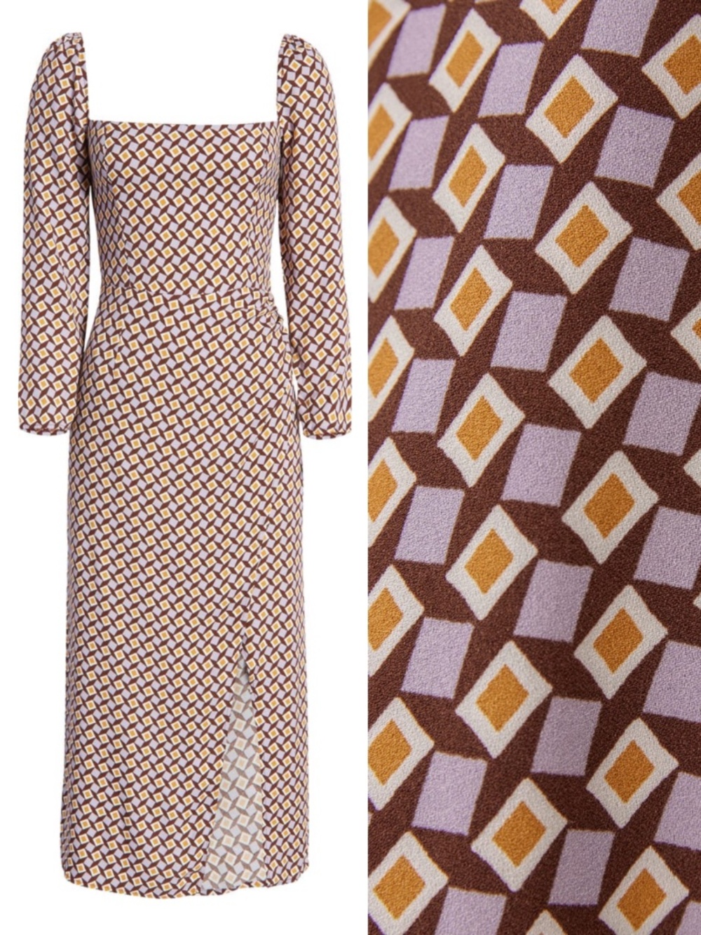 NEW Reformation Hilda Dress Plaza 0
